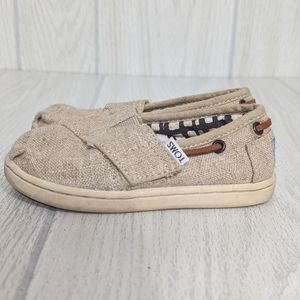 TOMS Toddler 7 Tan Slip On
